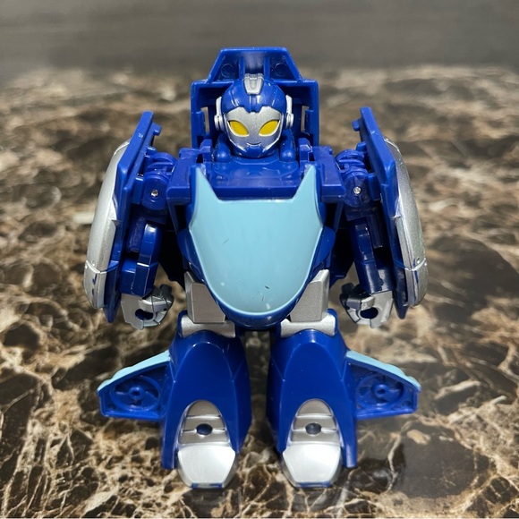 Playskool Transformers Rescue Bots Academy Whirl The Flight-Bot Blue Jet Plane - Picture 7 of 11